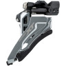 Переключатель передний SHIMANO DEORE, M618-H, для 2x10, верхний хомут (34,9 с адаптером 28,6/31,8), верхняя тяга, черный IFDM618HTX6